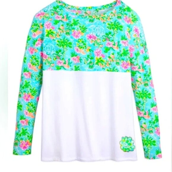 DISNEY X LILLY PULITZER Finn Long-Sleeve T-Shirt Sz Small - Picture 1 of 1